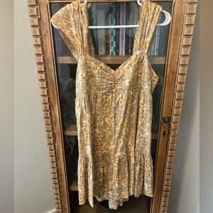 Free People Yellow Mini Dress